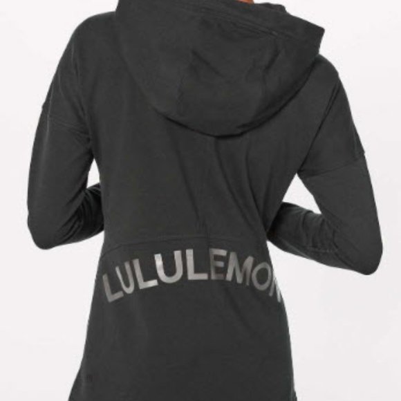*RARE* Lululemon Cut Above Hoodie (Expression) black size 8 - Picture 9 of 11